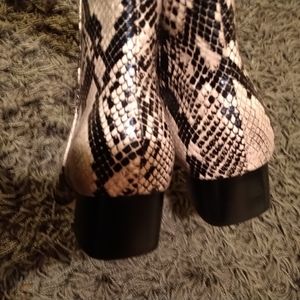 Marc fisher booties snake print